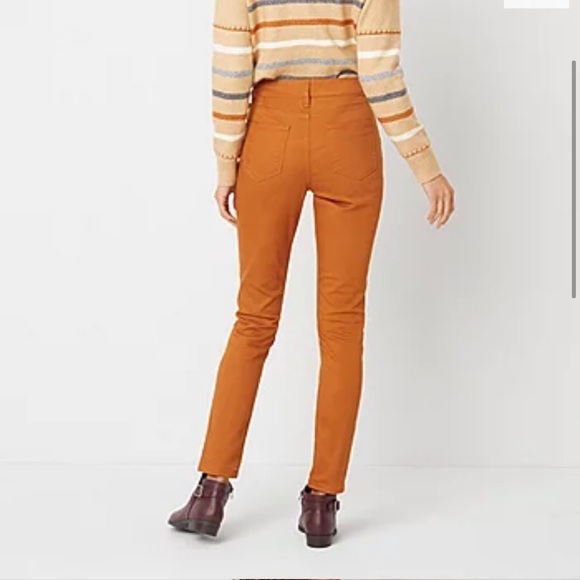 St. John's Bay Womens Petite Mid Rise Skinny Fit Jean - Picture 2 of 7